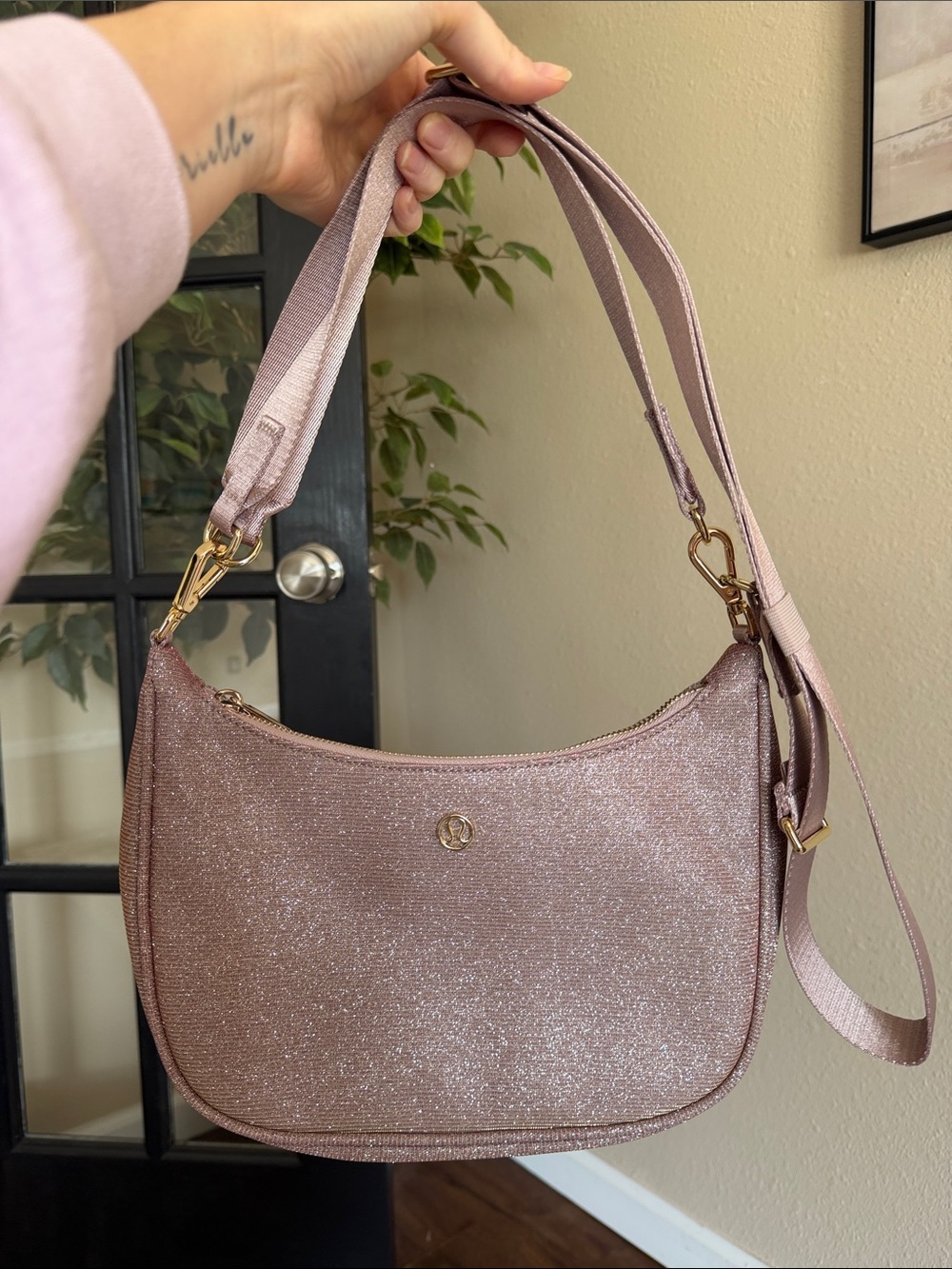 Lululemon City Essentials Small Shoulder Bag 3L Glitter